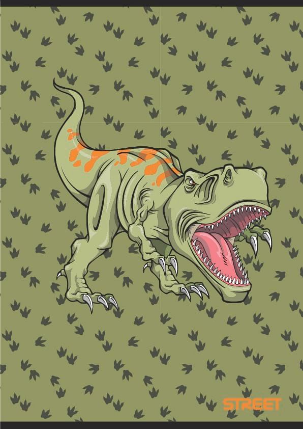 Zvezek A4 brezčrten Street Dinosaurus 54L