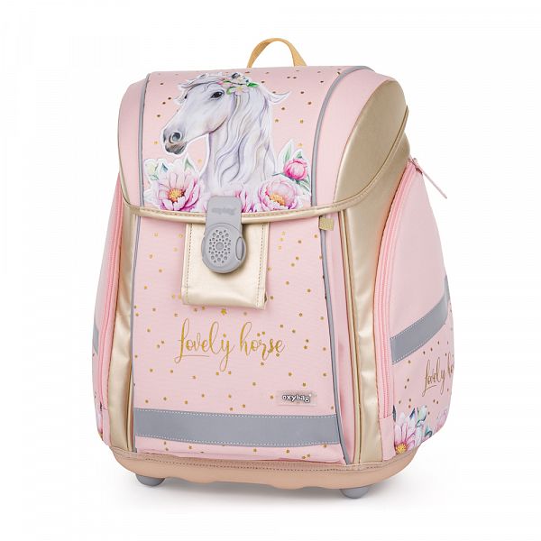 Šolska torba ABC Oxybag Premium Light Horse Romantic
