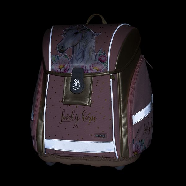 Šolska torba ABC Oxybag Premium Light Horse Romantic