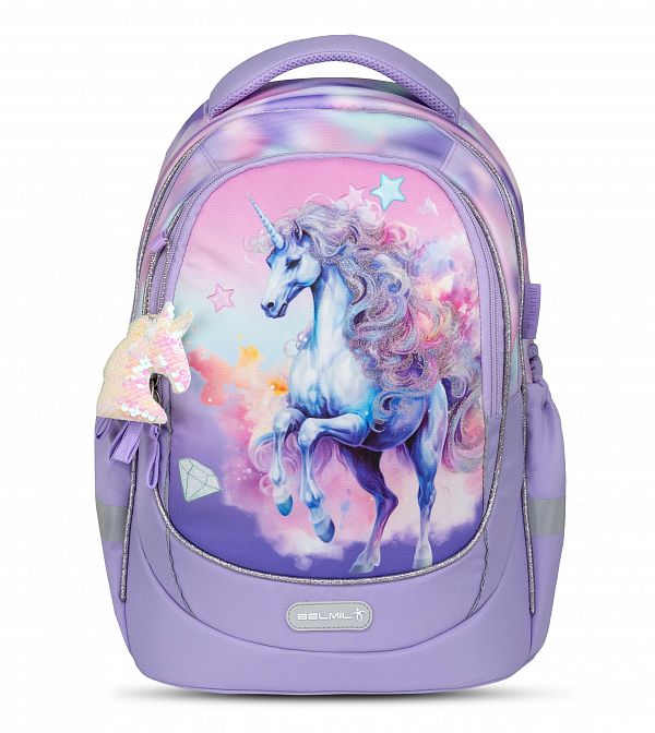 Šolska torba Belmil Leisure Plus Bright Rainbow Unicorn