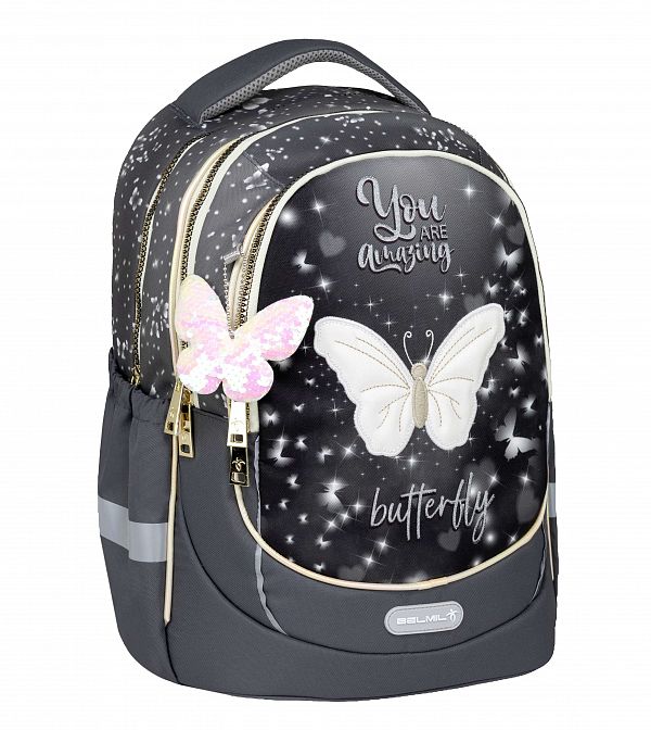 Šolska torba Belmil Leisure Plus Amazing Butterfly