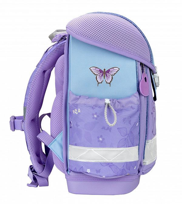 Šolska torba ABC Belmil Classy Purple Butterfly