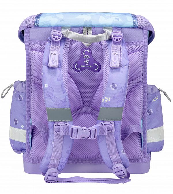 Šolska torba ABC Belmil Classy Purple Butterfly
