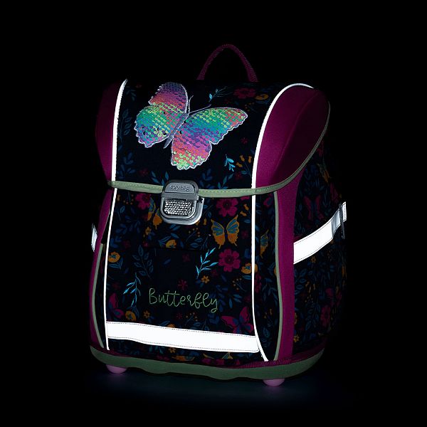 Šolska torba ABC Oxybag Premium Light Butterfly