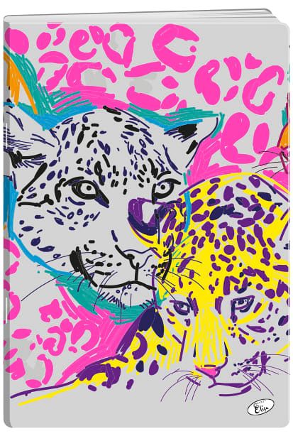 Zvezek A4 črte Elisa Animal Art 54L