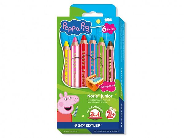 Barvice Staedtler Noris Junior 3v1 Pujsa Pepa 6/1