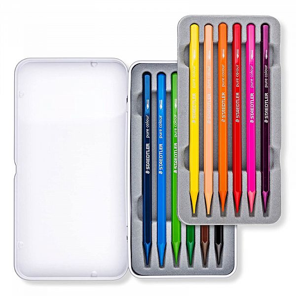 Barvice Staedtler Pure Design Journey 12/1 v kovinski škatli
