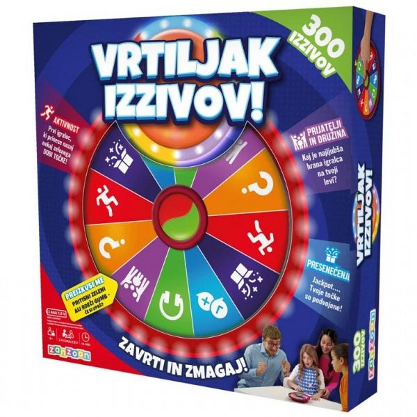 Družabna igra Vrtiljak izzivov