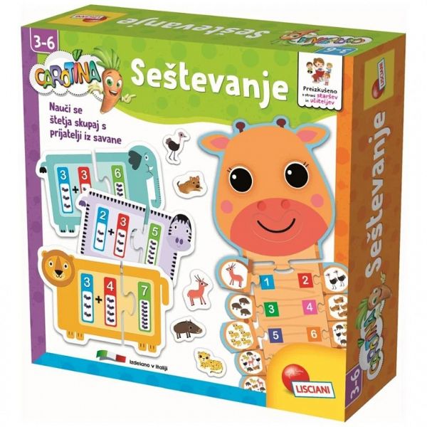 Didaktična igra sestavljanka Seštevanje