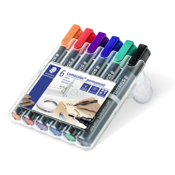 Flomastri Staedtler Lumocolor z okroglo konico 6/1  