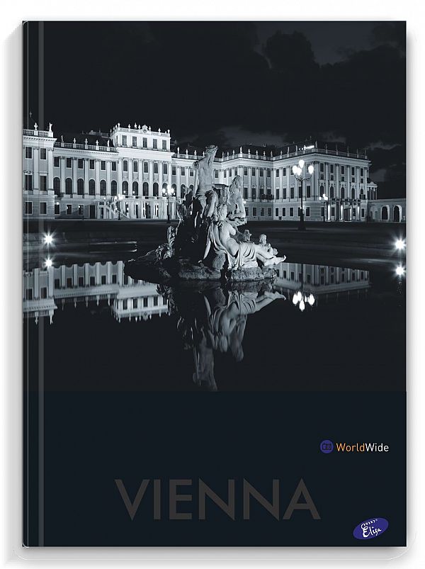 Zvezek A4 črte Elisa Cities by Night 96L s trdimi platnicami