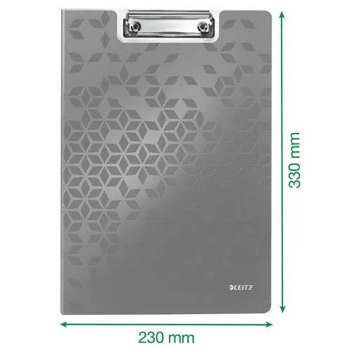 Vpenjalna mapa s pokrovom A4 Leitz WOW clipboard roza