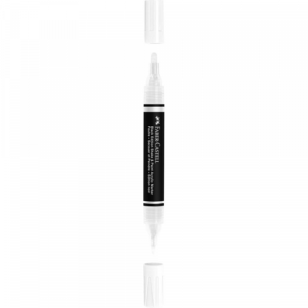 Akrilni marker Acryl dvojna konica Bel