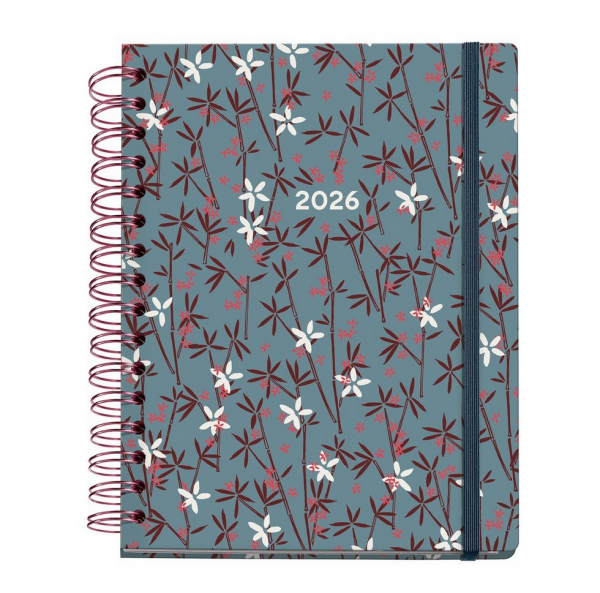 Dnevni planer A5 2026 Miquelrius motiv Bambu arno