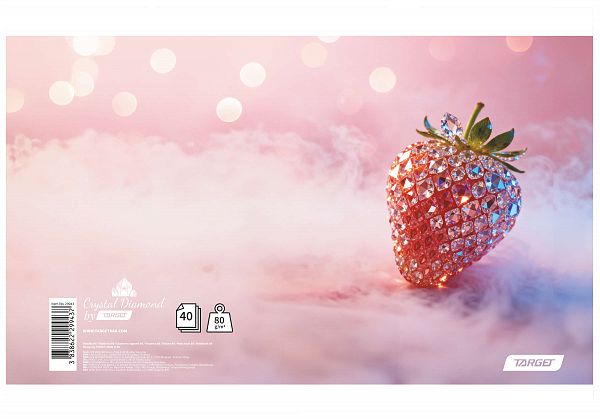 Beležka A6 črte Target Christall Diamant