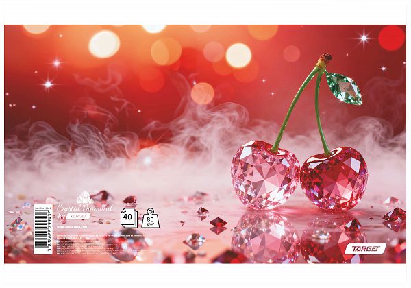 Beležka A6 črte Target Christall Diamant