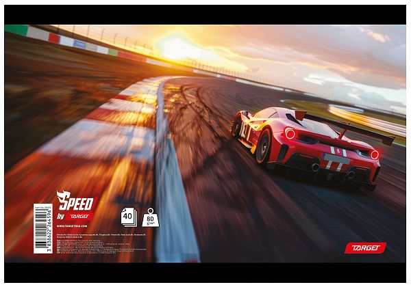 Beležka A6 črte Target Speed