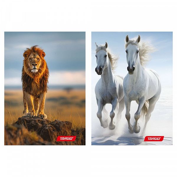Beležka A6 črte Target Animal