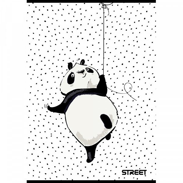 Zvezek A5 črte Street Black & White 54L