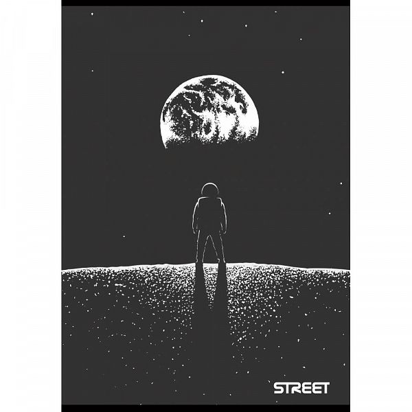 Zvezek A5 črte Street Black & White 54L
