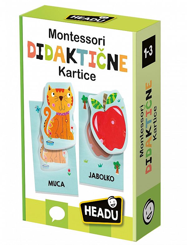 Didaktična igra Headu - Montessori kartice 