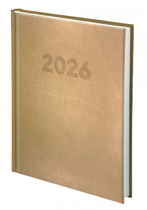 Rokovnik B5 z datumom 2026 Zorya Zlat