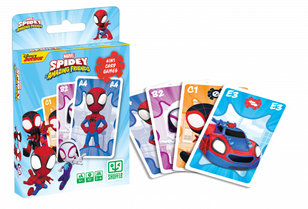 Družabna igra s kartami Marvel Spidey 4v1