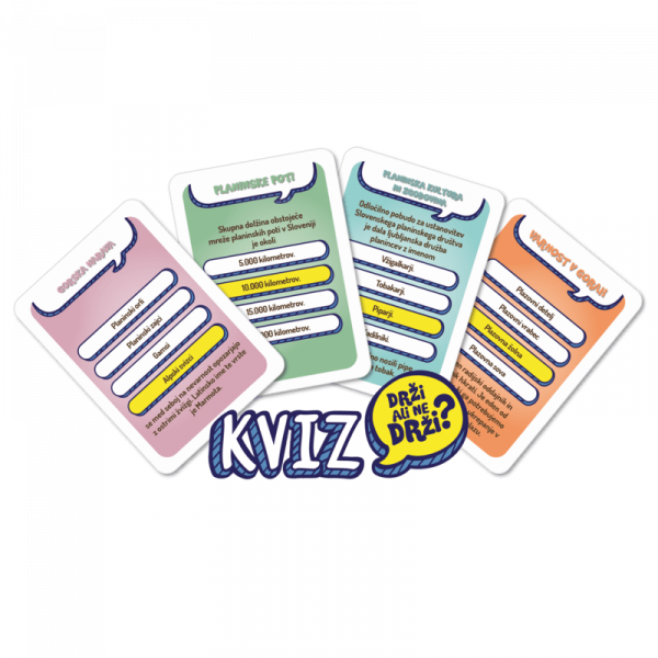 Družabna igra Drži ali ne drži Planinci