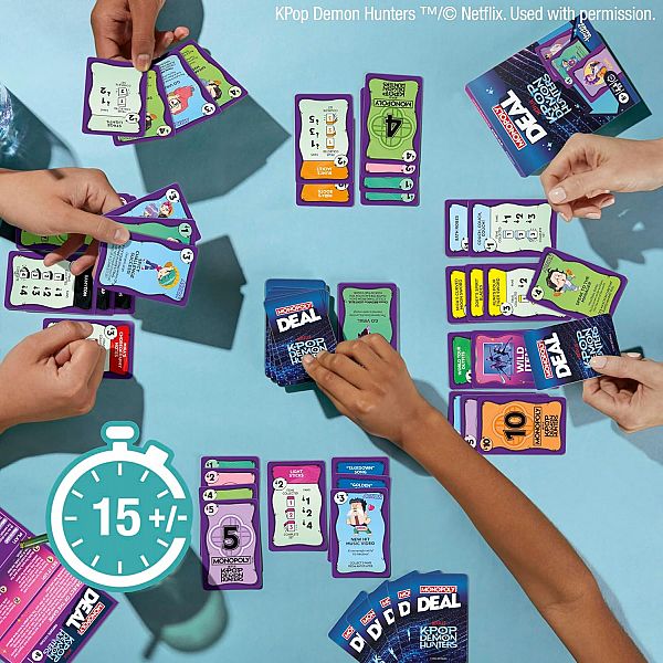 Družabna igra Monopoly Deal: Kpop Demon Hunters