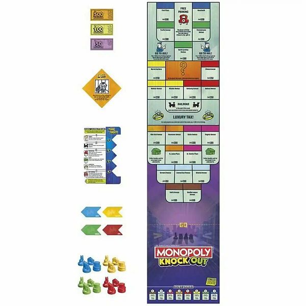 Družabna igra Monopoly Knockout igralna plošča