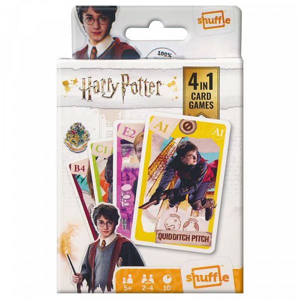 Družabna igra s kartami Harry Potter 4v1