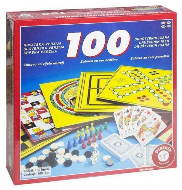 Družabna igra set 100 iger Piatnik