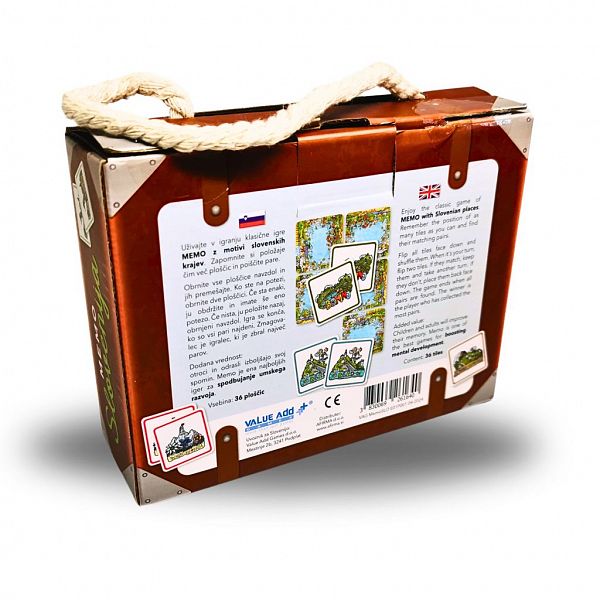 Družabna igra Spomin Slovenija