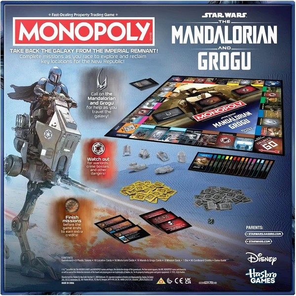 Družabna igra Monopoly Star Wars: The Mandalorian and Grogu Edition