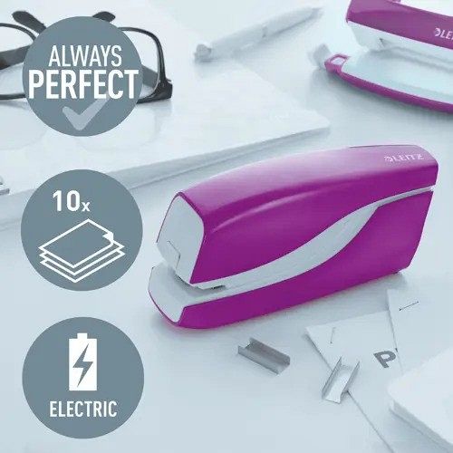 Baterijski spenjač 10L Leitz WOW 5566 vijola