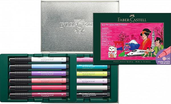 Tuš flomastri Faber-Castell Pitt Artist Pen Tokyo 12/1