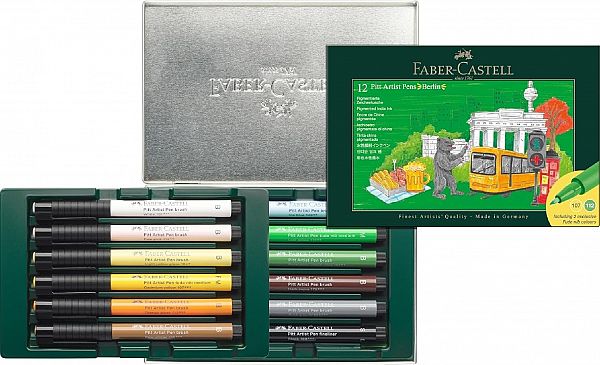 Tuš flomastri Faber-Castell Pitt Artist Pen Berlin 12/1