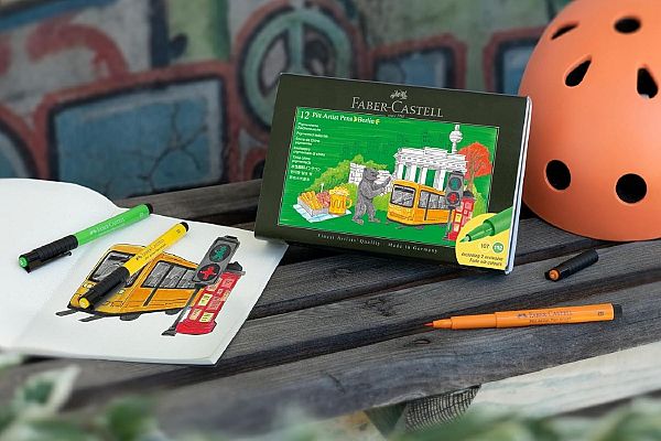 Tuš flomastri Faber-Castell Pitt Artist Pen Berlin 12/1