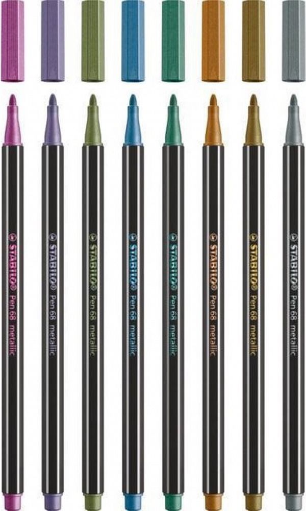 Flomastri Stabilo Pen 68 Metallic set 8/1