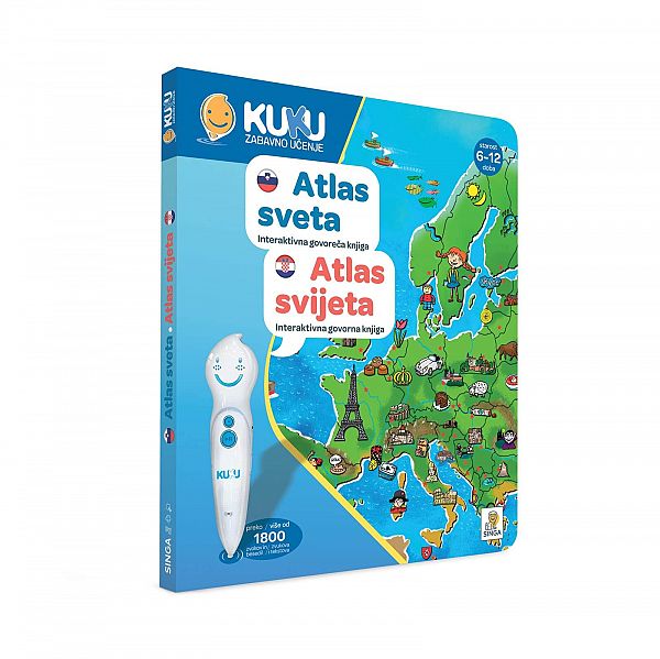 Interaktivna knjiga Kuku - Atlas sveta