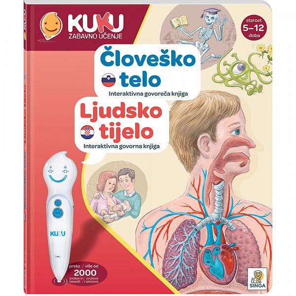 Interaktivna knjiga Kuku - Človeško telo