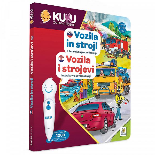 Interaktivna knjiga Kuku - Vozila in stroji