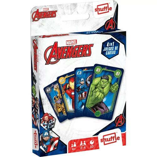Družabna igra s kartami Marvel Avengers 4v1