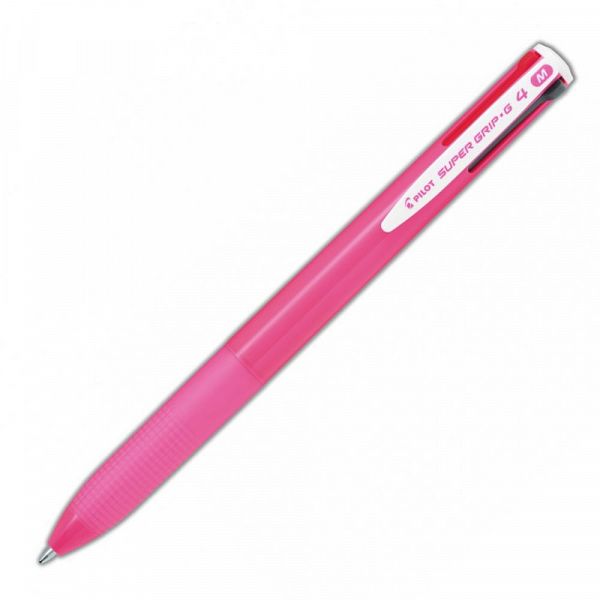 Štiribarvni kemični svinčnik Pilot Super Grip G4 roza