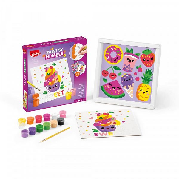 Kreativni set Maped barvanje po številkah Sweet