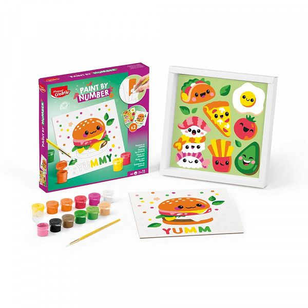 Kreativni set Maped barvanje po številkah Yummy
