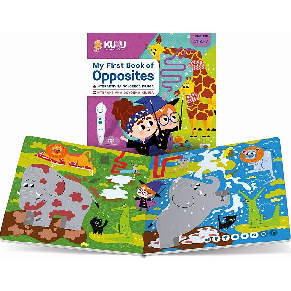 Interaktivna knjiga KUKU - My First Book of Opposites