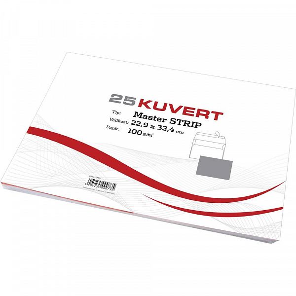 Kuverta C4 bela 229 x 324 mm 25/1