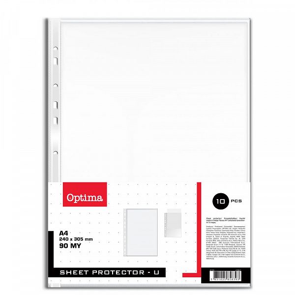Vložna U mapa A4 Optima 90 mic 10/1