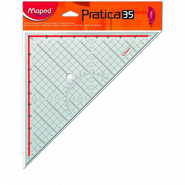 Geotrikotnik Maped Pratica 35cm z držalom